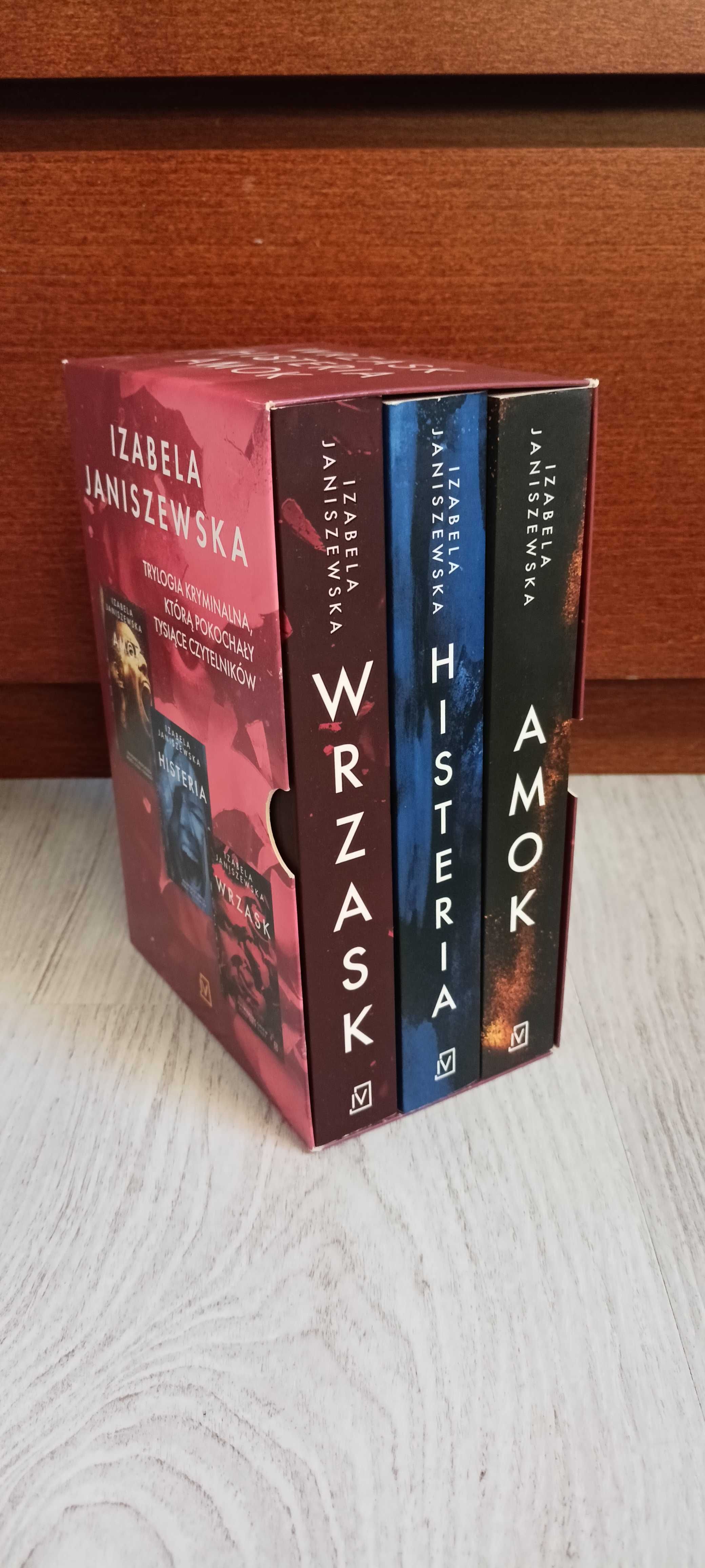 3x Izabela  Janiszewska Histeria + Amok + Wrzask   BOX