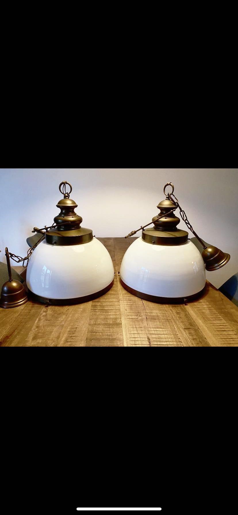 Dwie antyczne lampy wiszące Starocie