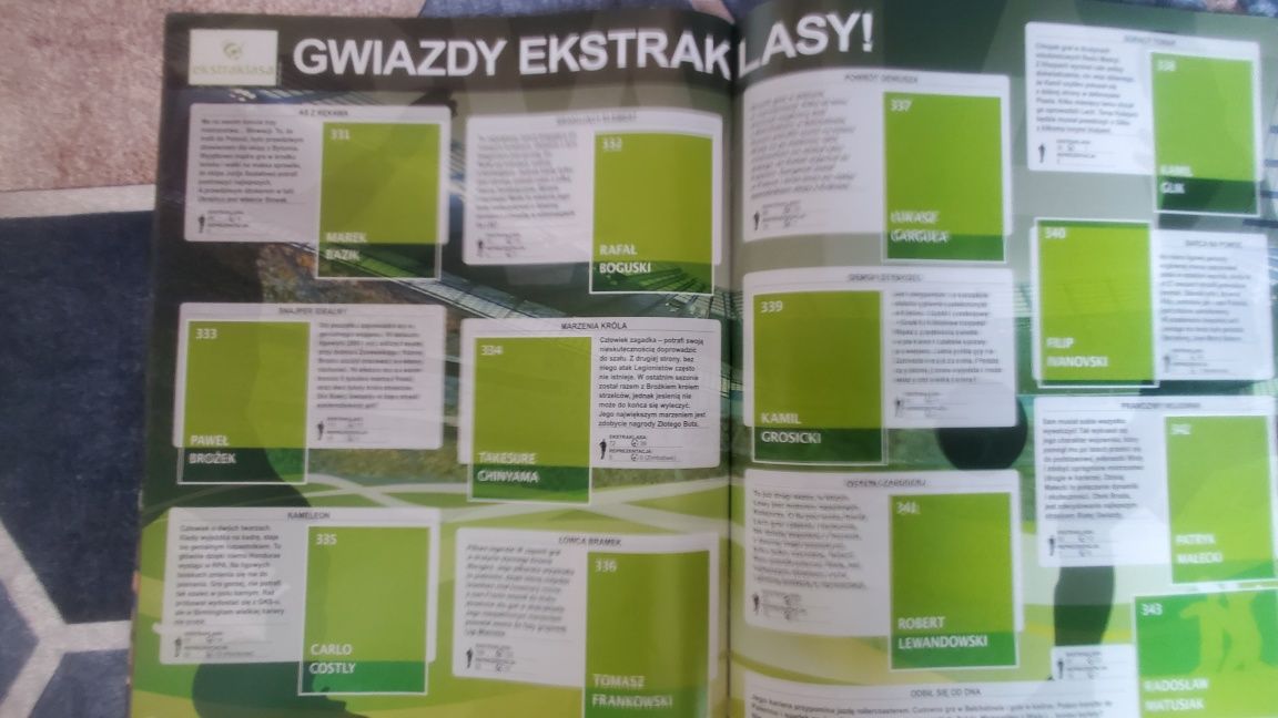 Album piłkarski/kolekcjonerski Panini Ekstraklasa 2009/2010 Rarytas