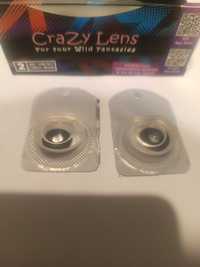 Soczewki kontaktowe kolorowe Crazy Lens Blackout 0.00