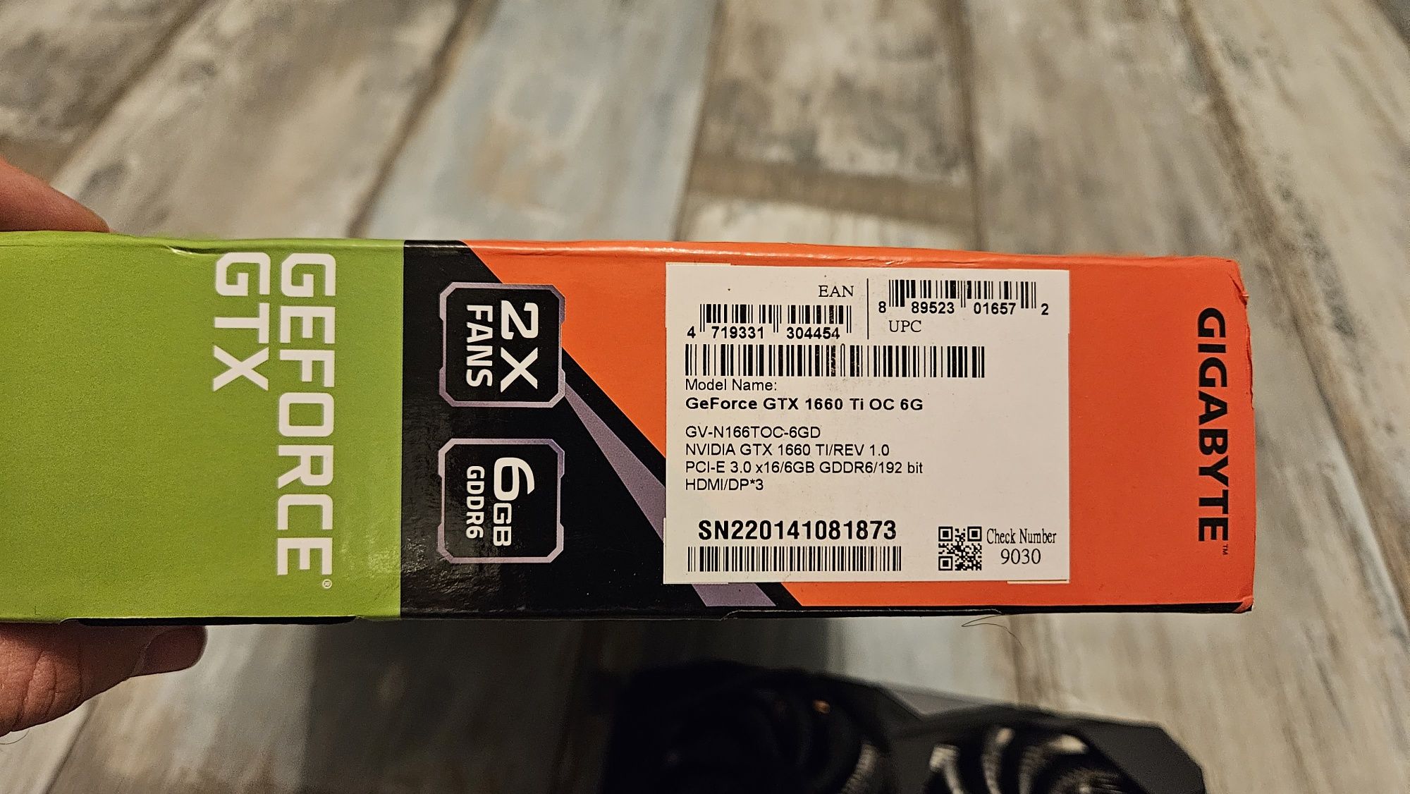 Видеокарта Gigabyte 1660 ti 6 gb