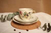 Zestaw śniadaniowy Royal Cooenhagen filiżanka porcelana