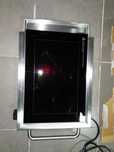 Grelhador com placa de cristal antiaderente