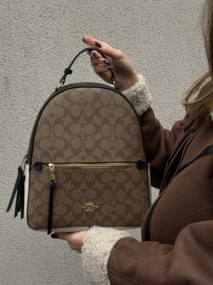 Рюкзак Coach коричневий, бежевий