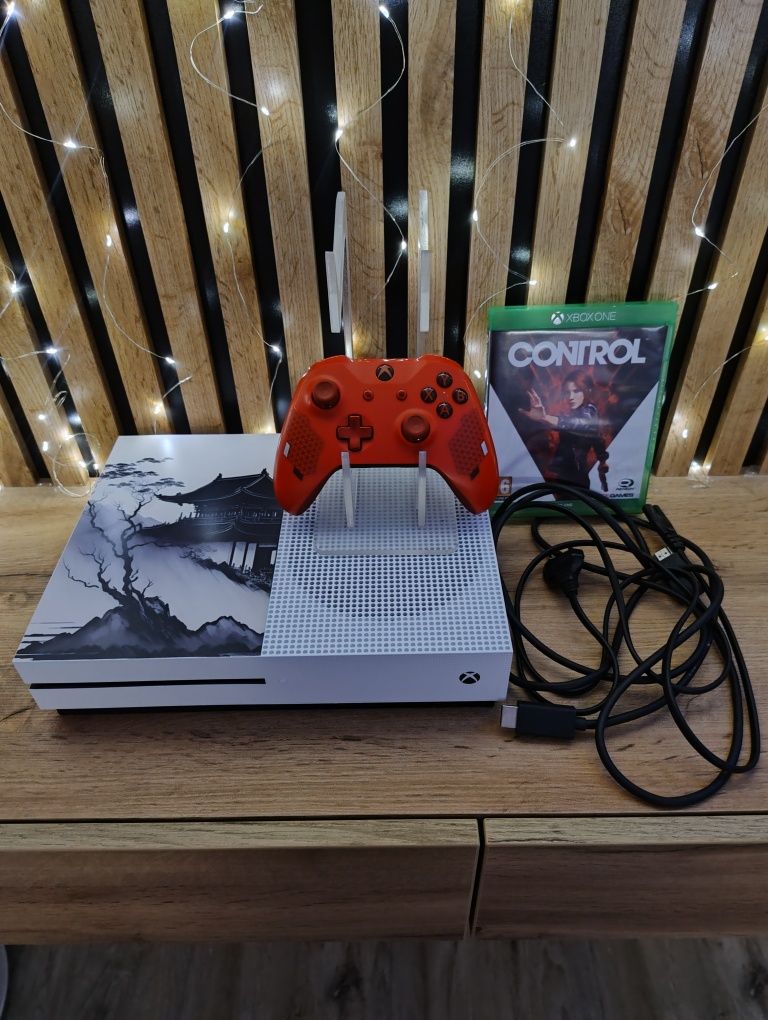 Konsola Xbox One S pad kontroler okablowanie HDMI zasilający gra gry