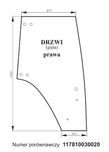 Szyba drzwi prawe Fendt Favorit C 509, 510, 511, 512, 514, ACX039