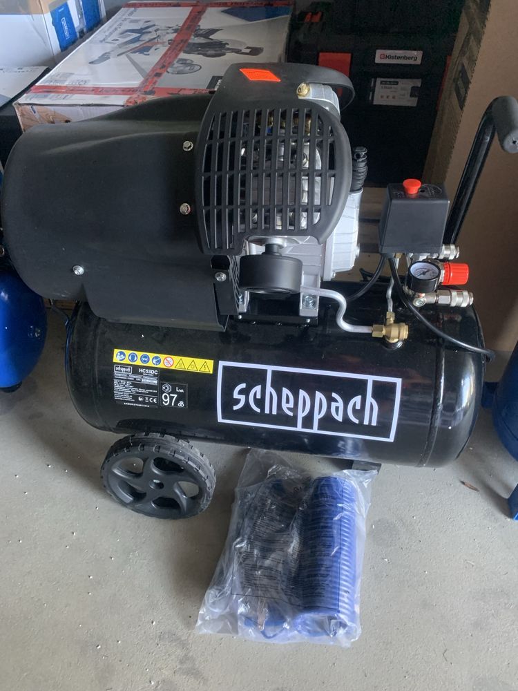 Kompresor dwutlokowy Scheppach HC53DC
