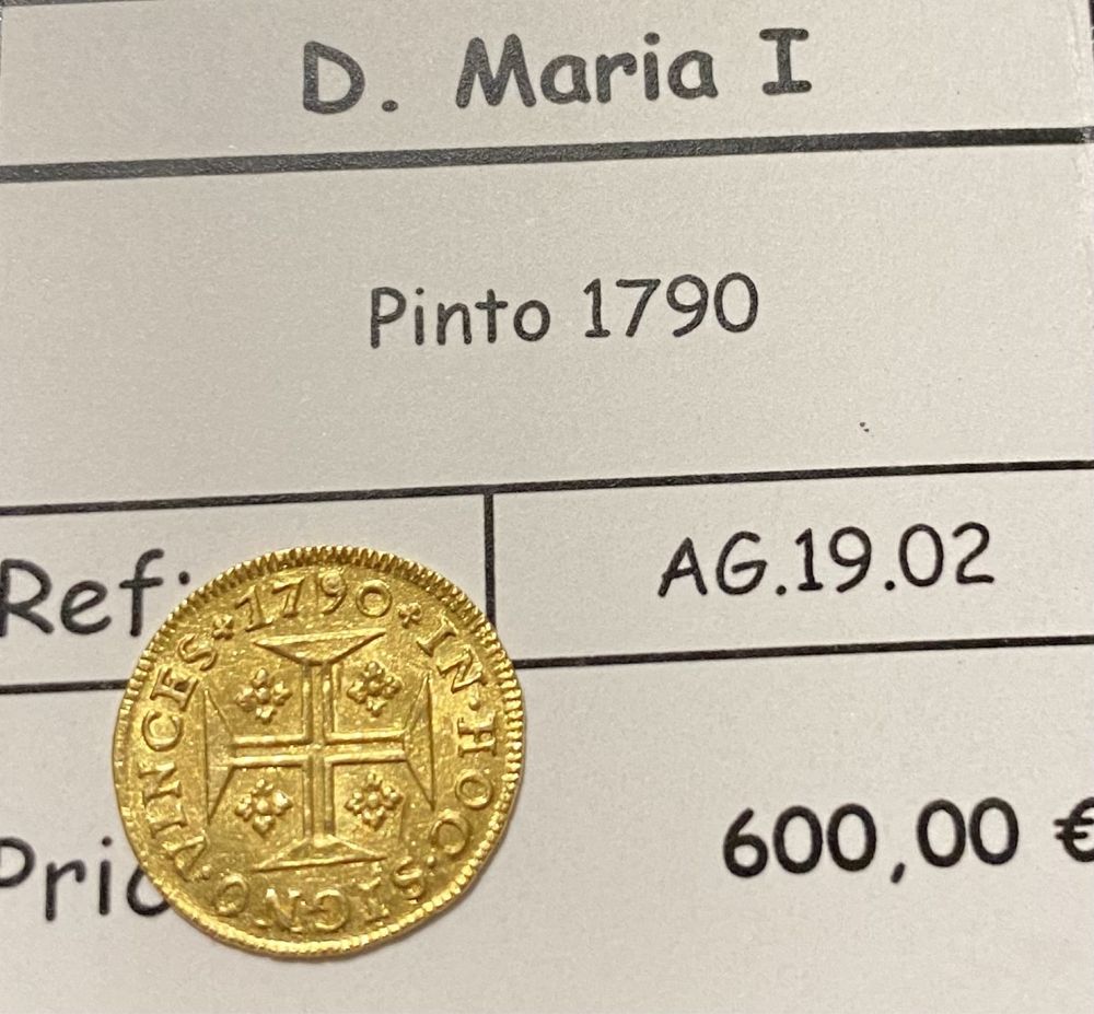 Moeda de ouro D. MARIA I Pinto 1790