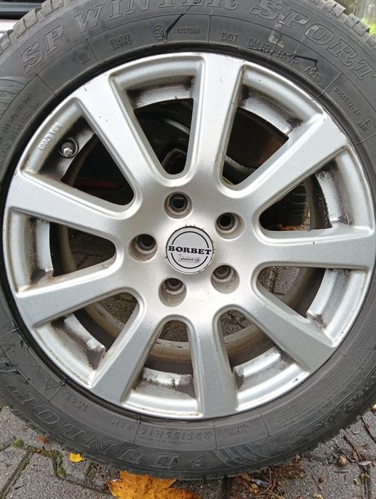 Koła alufelgi 5x112 Audi opony zimowe 225/55/16