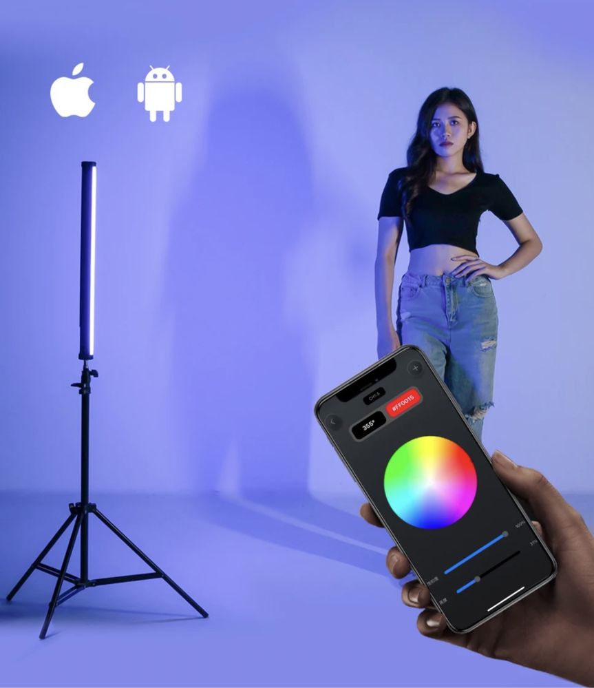 AMBITFUL A2 PRO 20W 2500K-8500K RGB комплект світла для фото відео 2шт