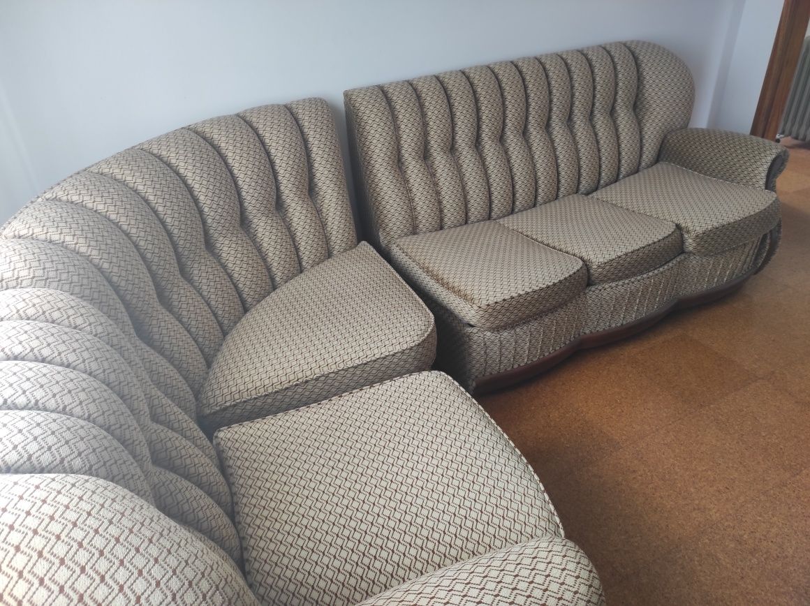 Sofá cama de canto modular