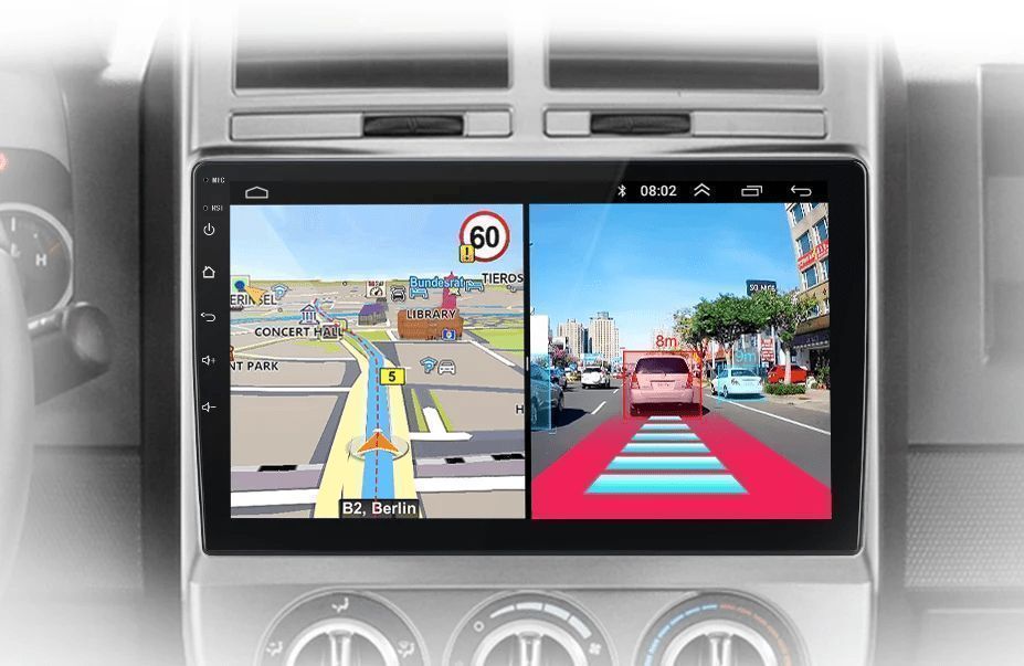 Nowoczesne Radio Android do Jeep Compass 2007 - 2009, 6GB 128GB