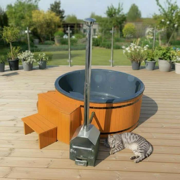 Jacuzzi całoroczne 5 os basen balia masaż pokrywa LED sauna transport