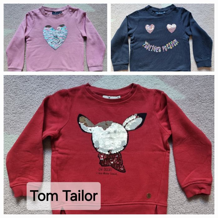 Paka ubrań dla dziewczynki rozm.104, Tom Tailor, Adidas, H&M 33 szt.