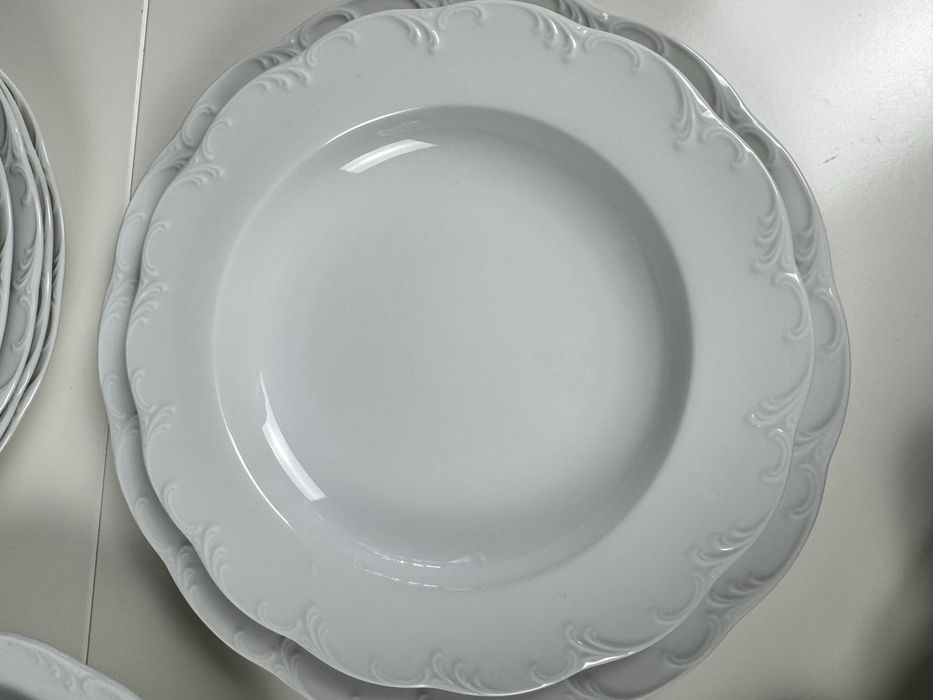 Serwis obiadowy Rosenthal Monbijou na 12 osób Biały