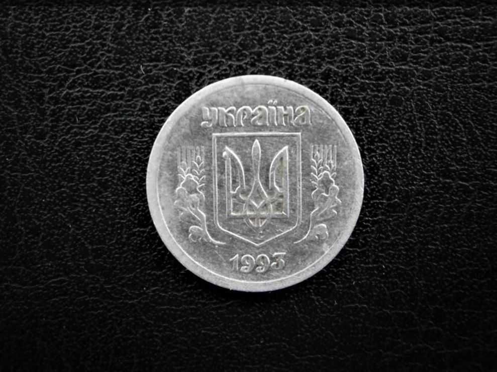 Монета 2 копійки 1993 тип 3ВА. Брак штампу(аверс)