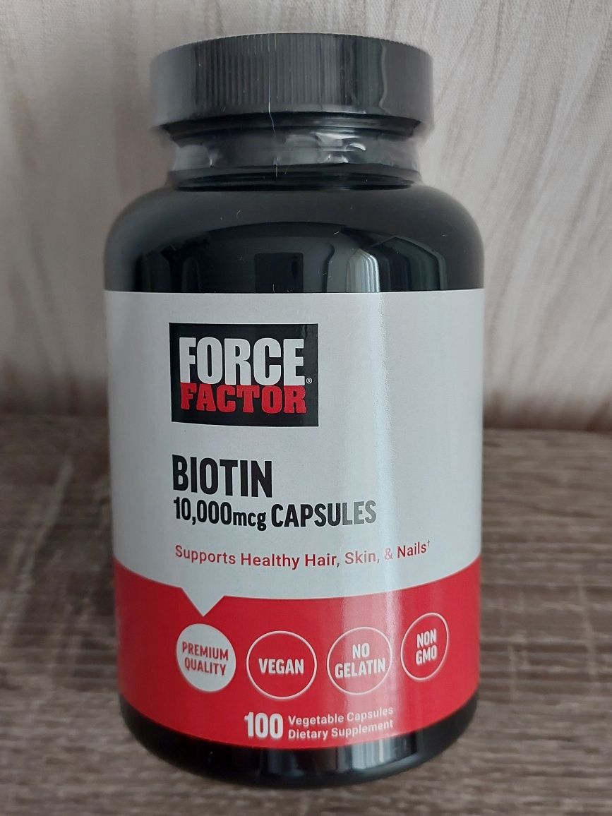 Биотин Force factor, 100 капсул