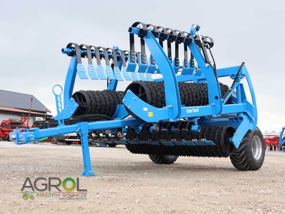 Wał posiewny 6,3m fi 530 Inter-Tech włóka 600 wały 3 siłowniki