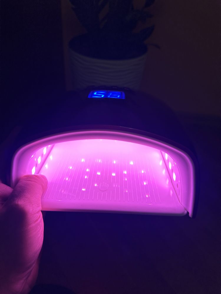 УФ-ЛЕД(UV-LED) лампа S10 акумуляторна для сушіння нігтів, 66 Вт