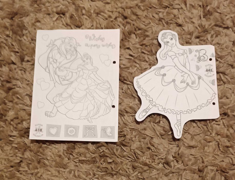 Karteczki do segregatora zestaw Bella " Piękna i Bestia "