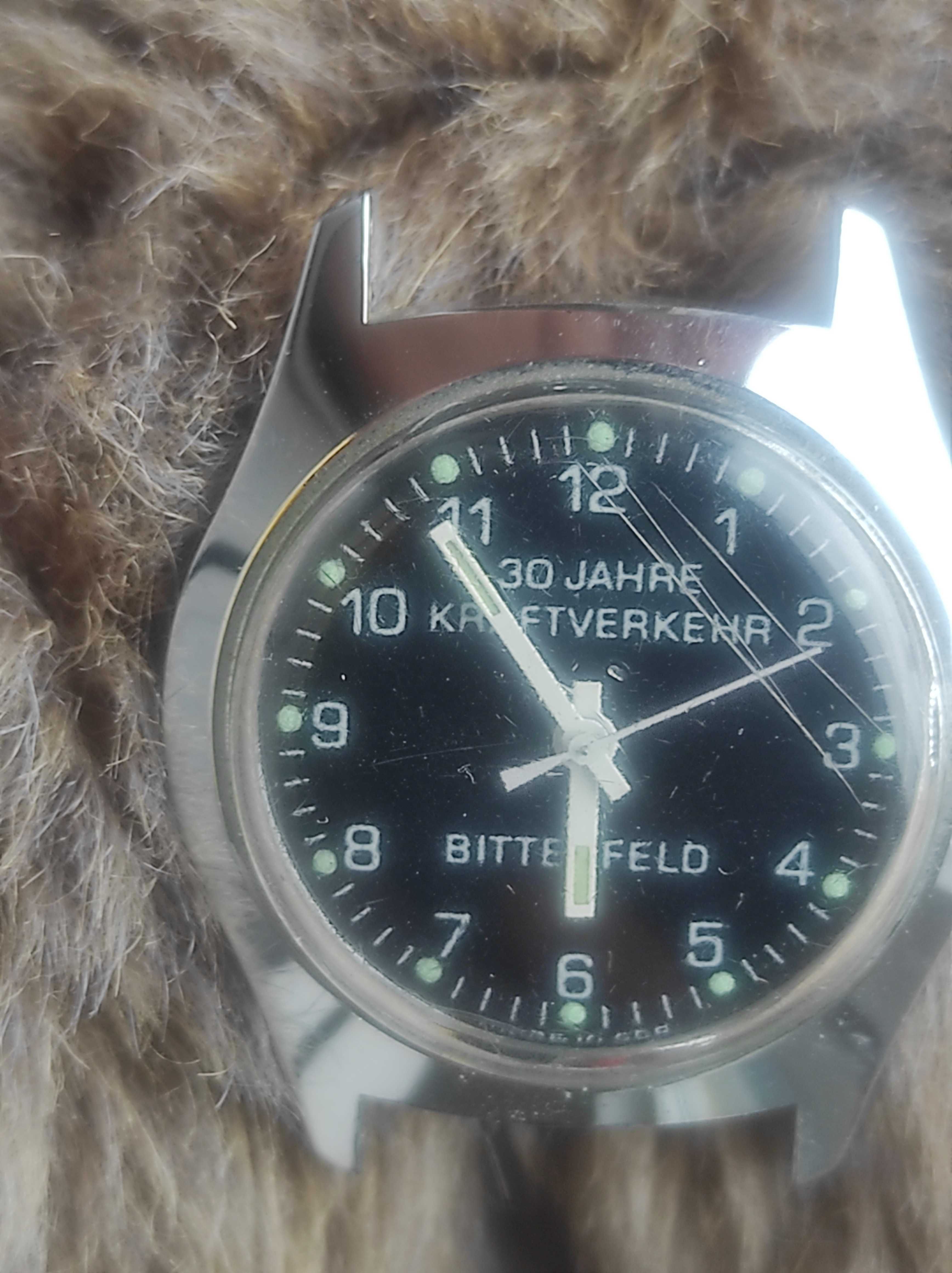 Zegarek vintage Bitterfeld " 30 jahre kraftverkehr" ,NRD