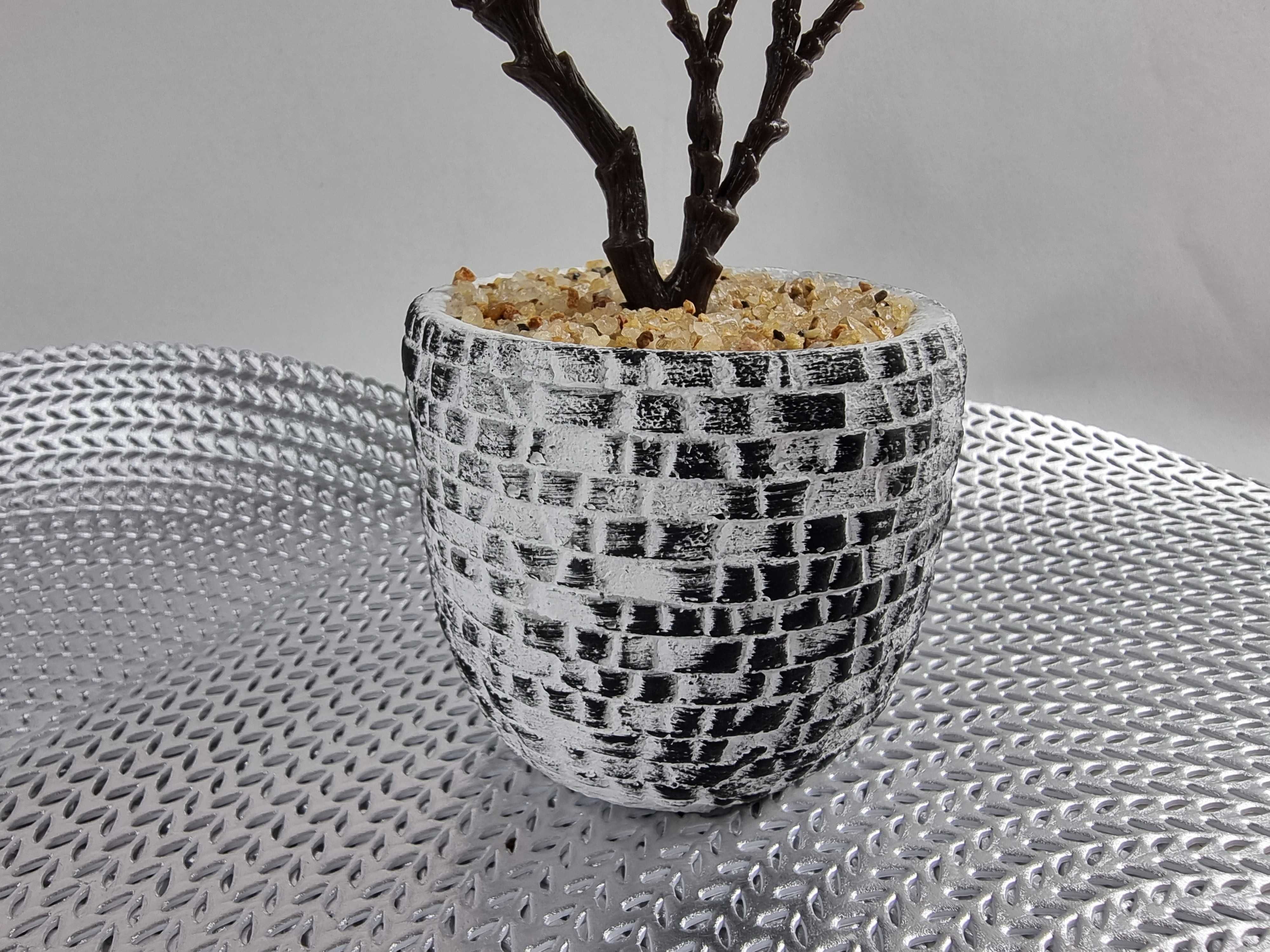Sztuczny kwiat Magnolia ceramicznej doniczce sztuczne kwiaty jak żywe