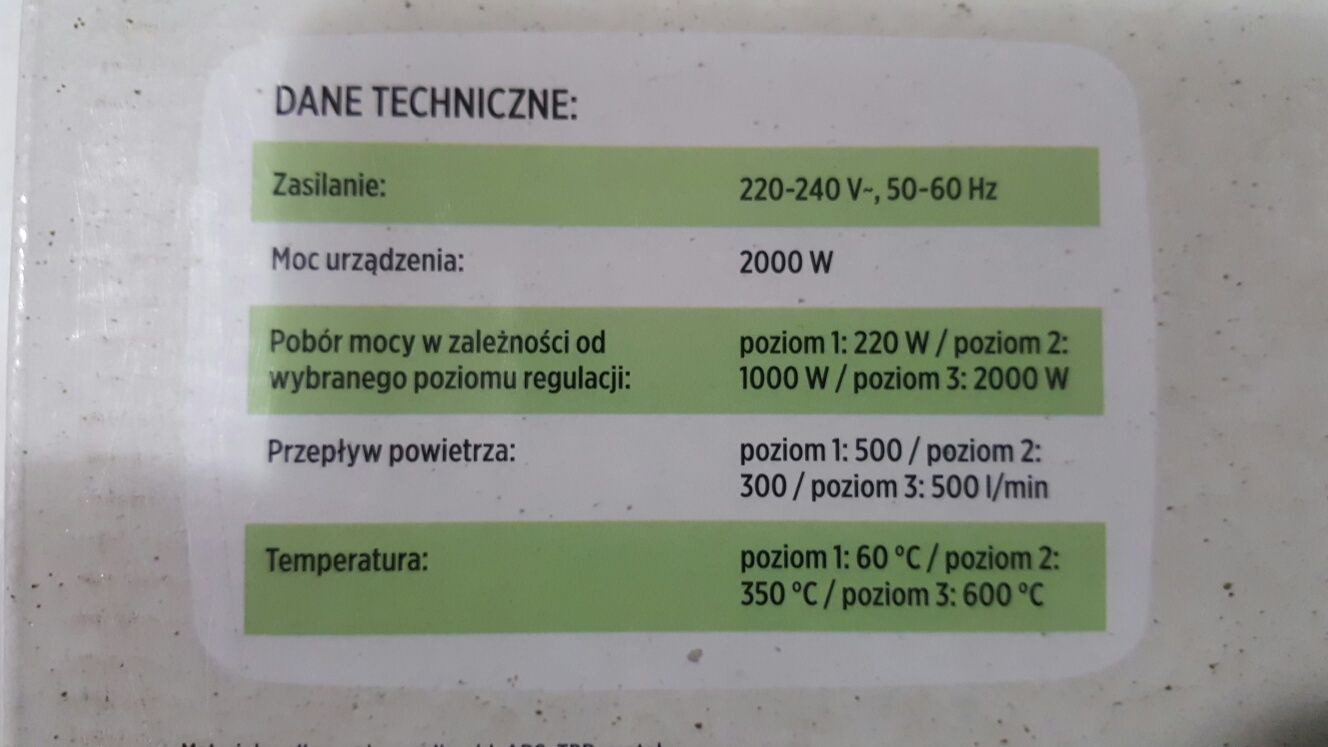 Wypalarka Elektryczna 2000w NOWA