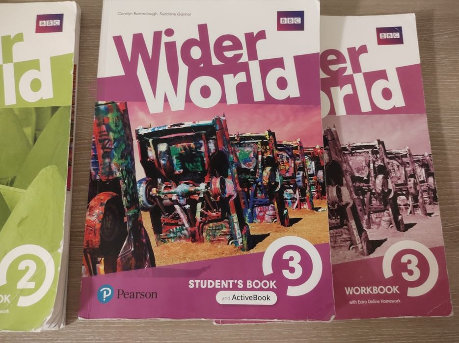 Wider World 1, 2, 3, student's book, work book, английский.