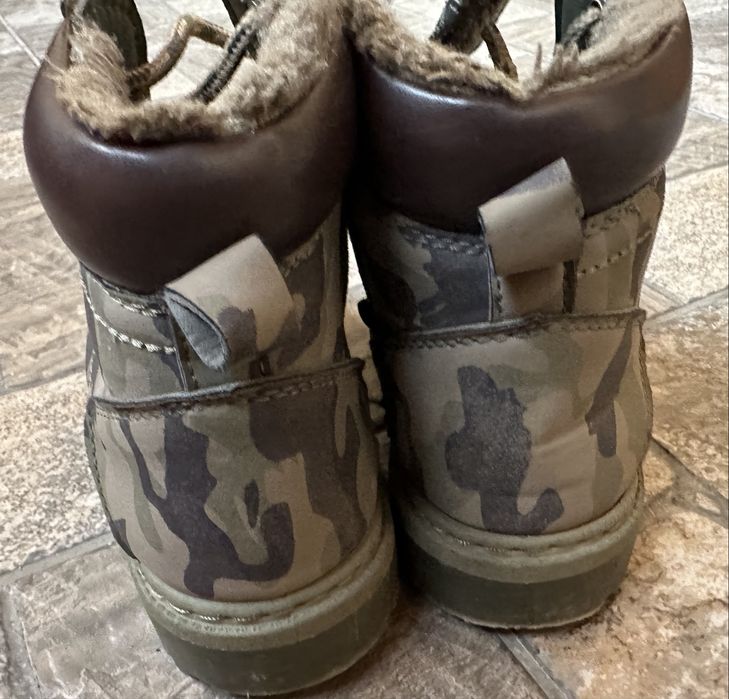 Сапожки берцы для мальчика хаки 32 размер