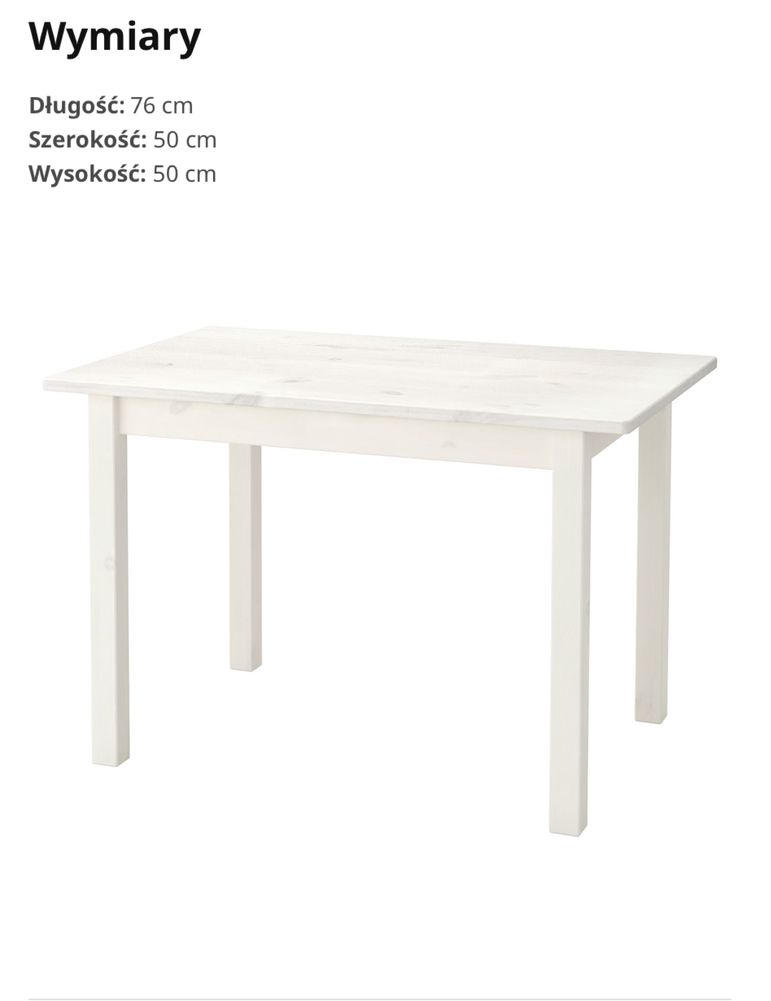 Stolik dziecięcy ikea sundvik