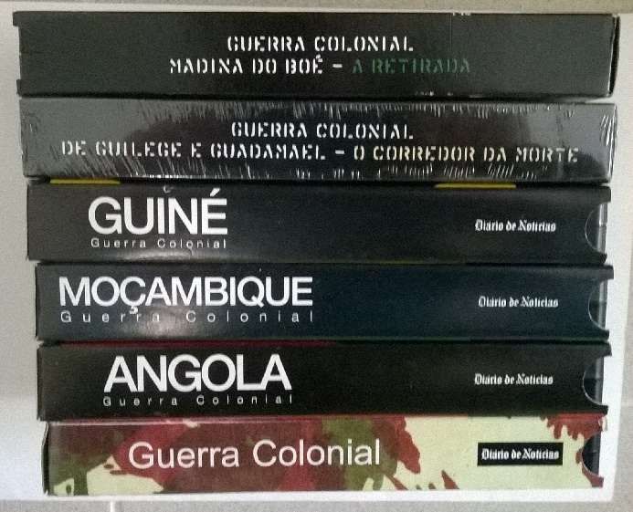 Colecção sobre a Guerra Colonial em VHS + colecção de fascículos