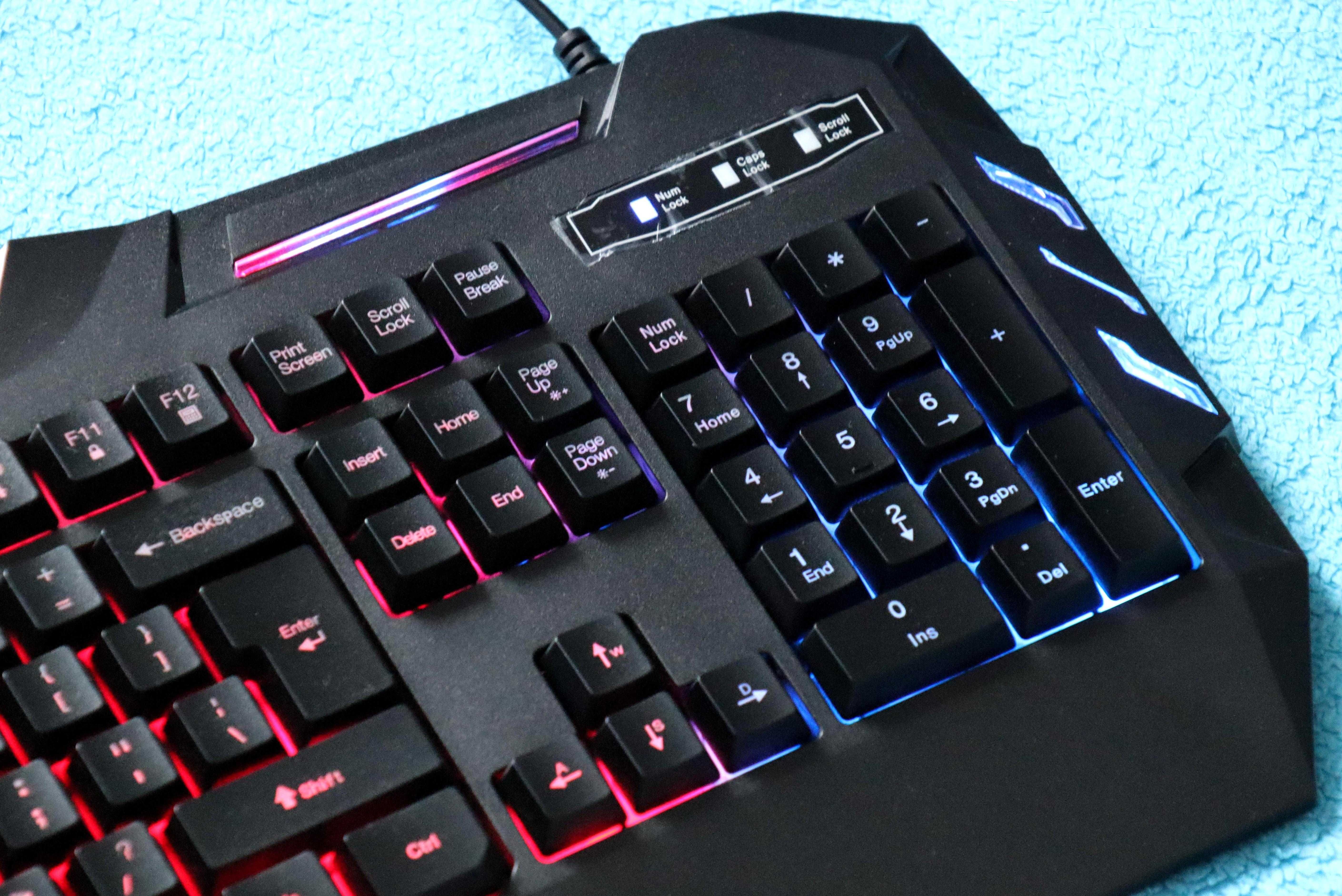 Klawiatura Fury Thunderstreak gamingowa podświetlana gamerska