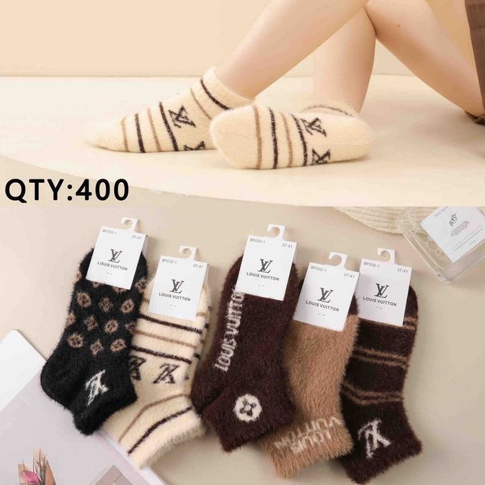 Теплі жіночі шкарпетки Louis Vuitton, Chanel. Теплые женские носки