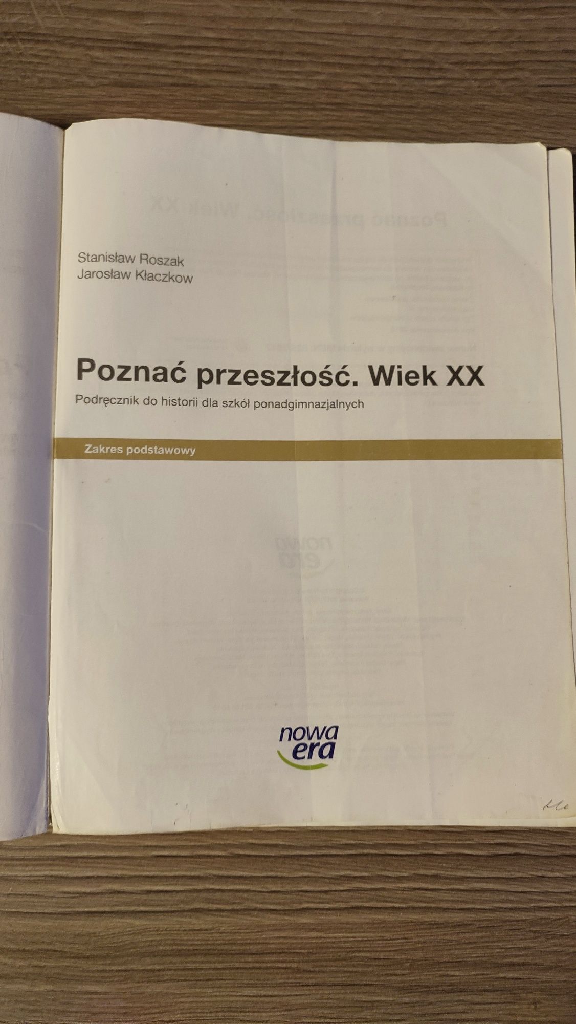 Podręcznik poznać przeszłość wiek 20