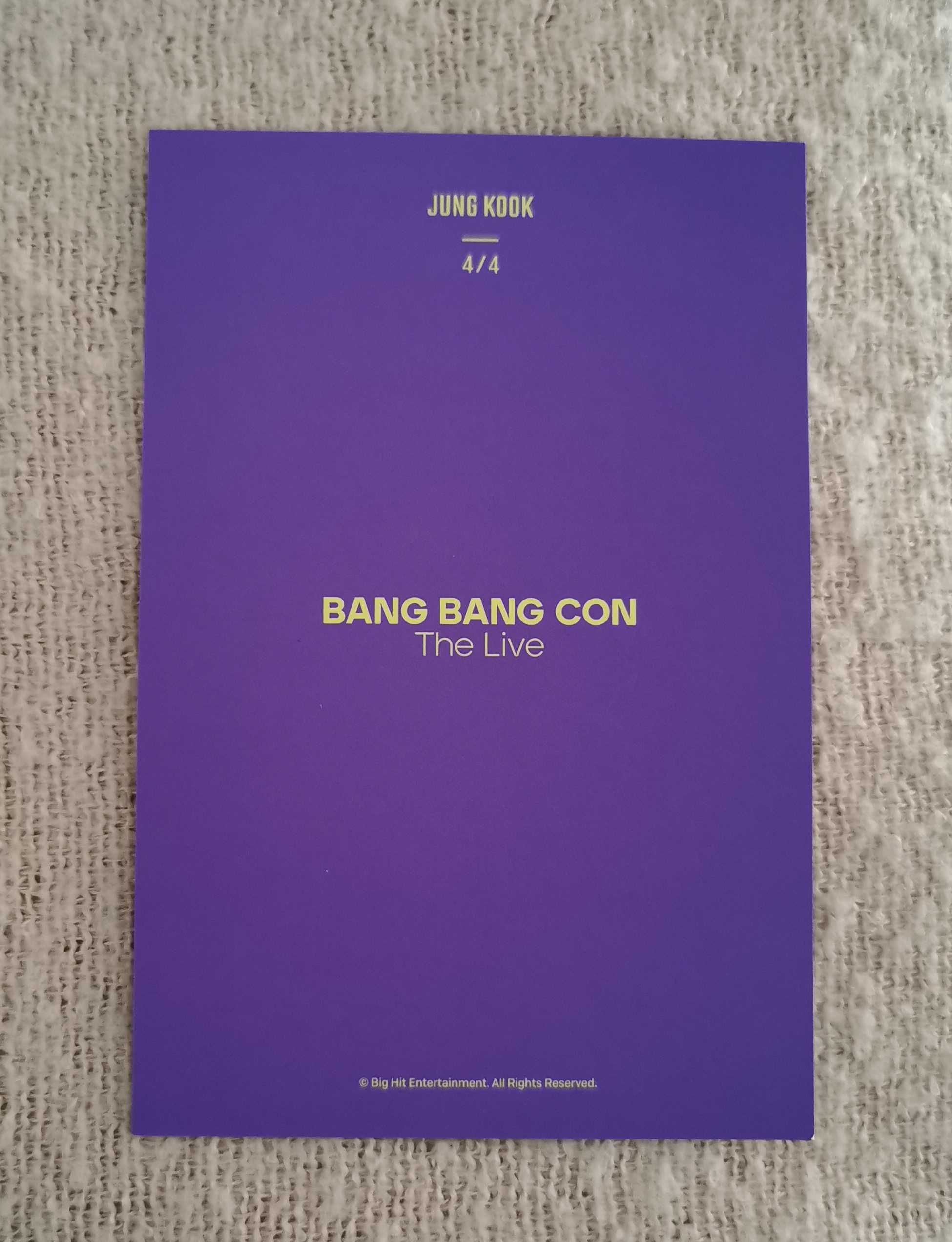 BTS Jungkook - pocztówka z merchu Bang bang con 4/4