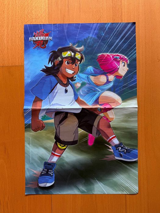 Plakat dwustronny z serii Bakugan
