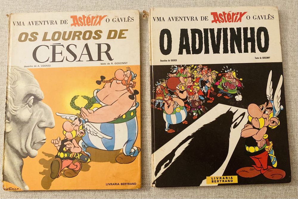 ASTÉRIX - lote de 5 bandas desenhadas. Edições antigas dos anos 70