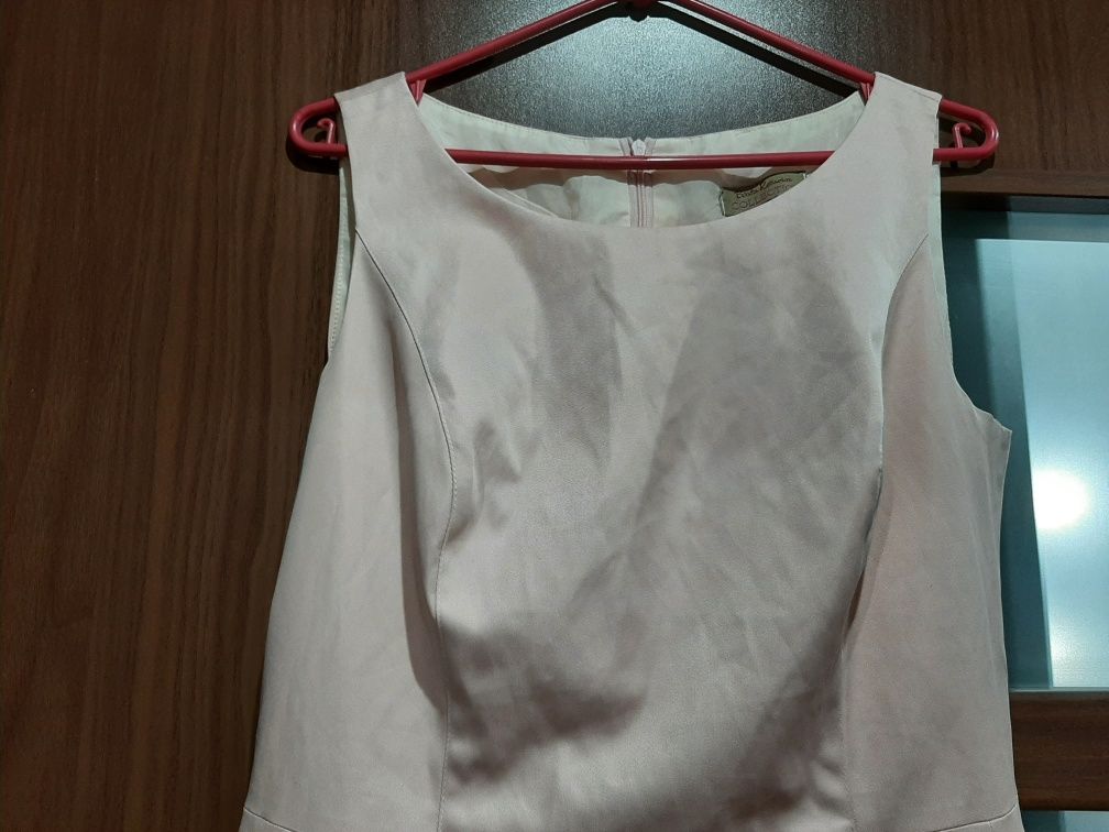 Sukienka Elegancka Jasno Różowa L/XL