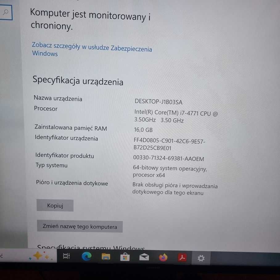 Komputer i7-4771 GTX 970 ASUS MAXIMUS VII RANGER 16GB- nowe podzespoły