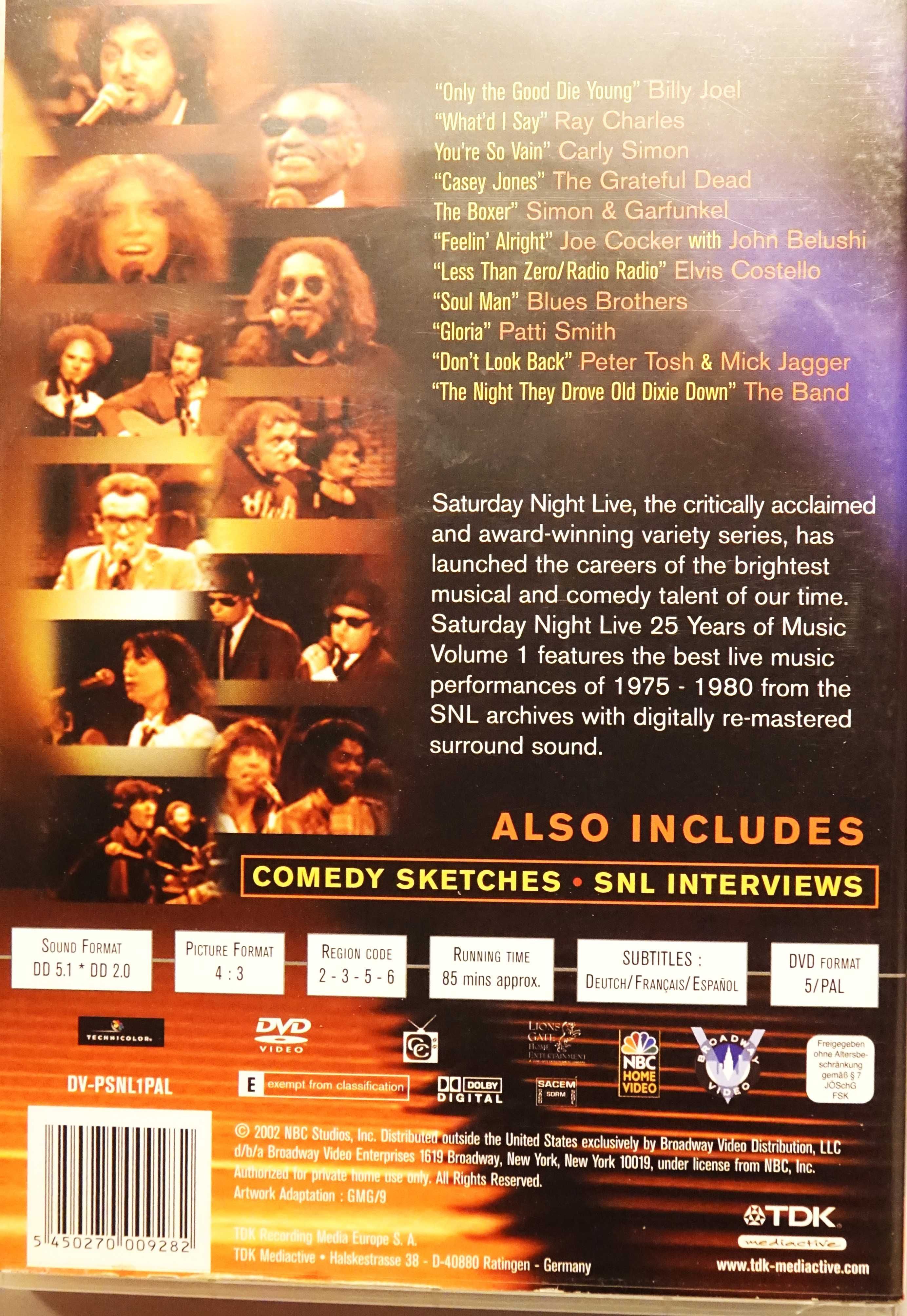 Saturday Night Live, 25 Years Of Music, Volume 1 (DVD)