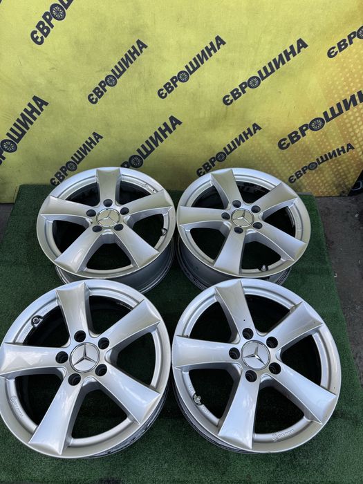 Диски титани 5:112r16 Mercedes оригінал комплект б/у склад