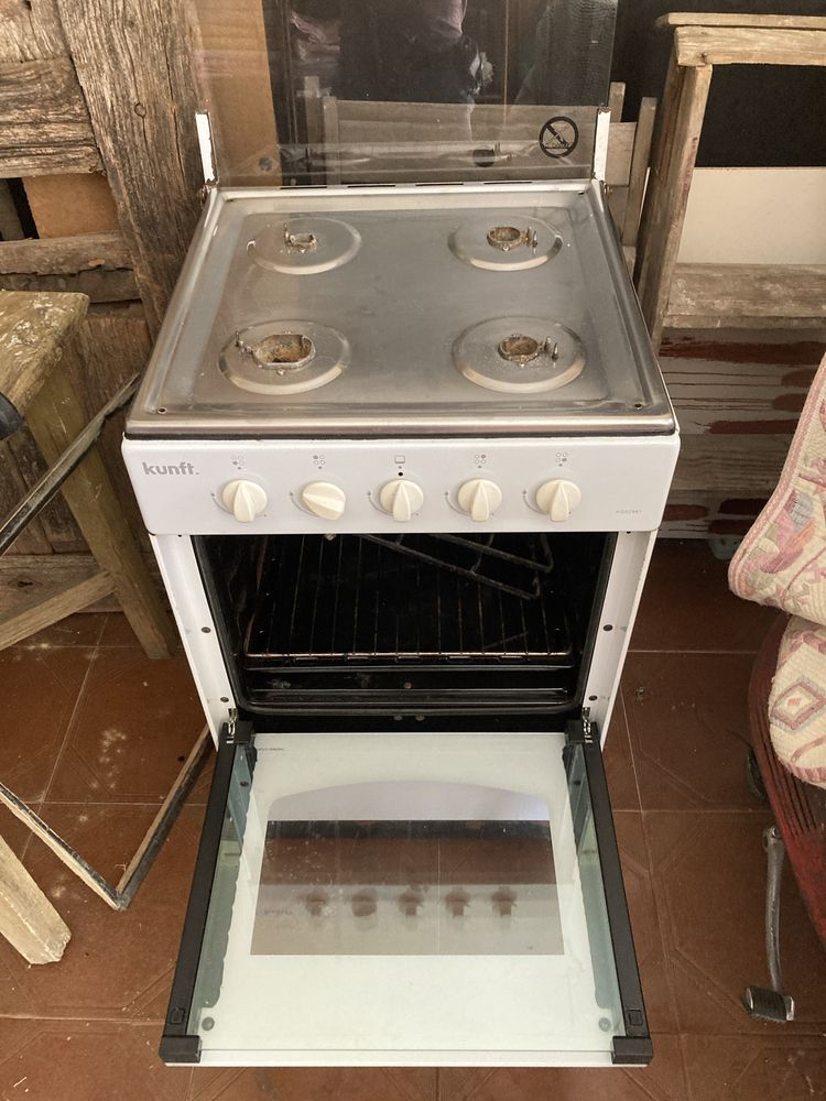 Forno e fogao a gas de botija