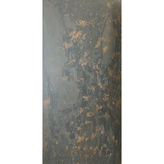 Kamień w rolce Ściana Fornir Kamienny Łupek Black Gold tapeta 122x61