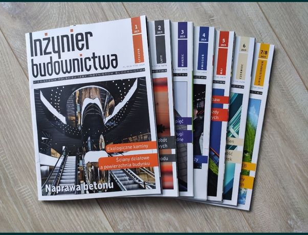 Czasopismo Inżynier budownictwa 2019 (7szt.)
