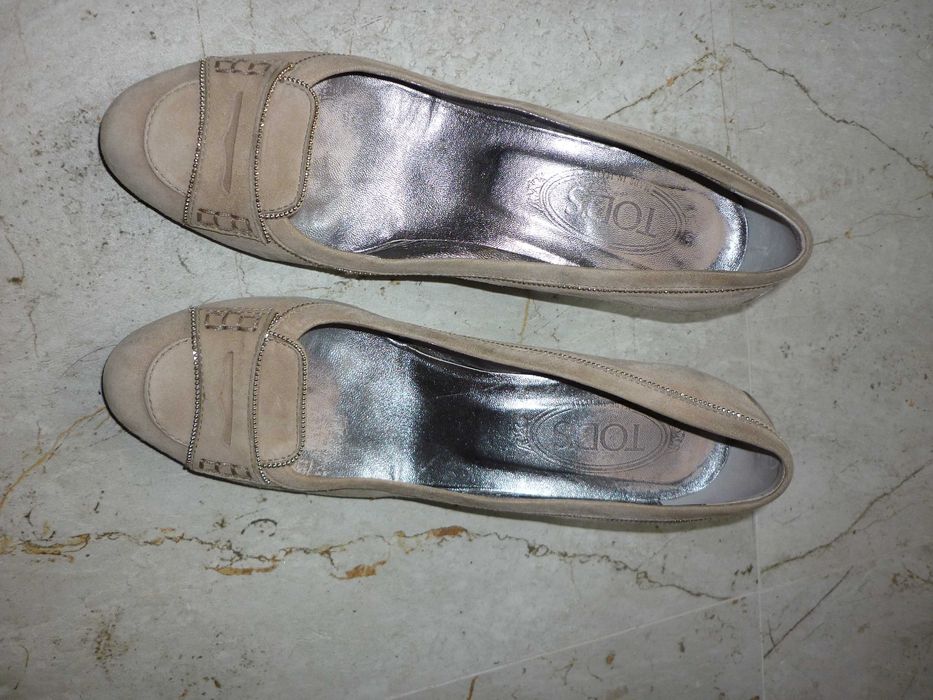 Tod's skórzane czółenka na słupku