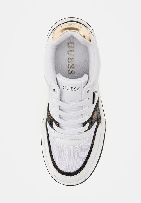 Guess 41 Buty Damskie Białe Sneakersy Marlew Fltmarele12 Logowane T512