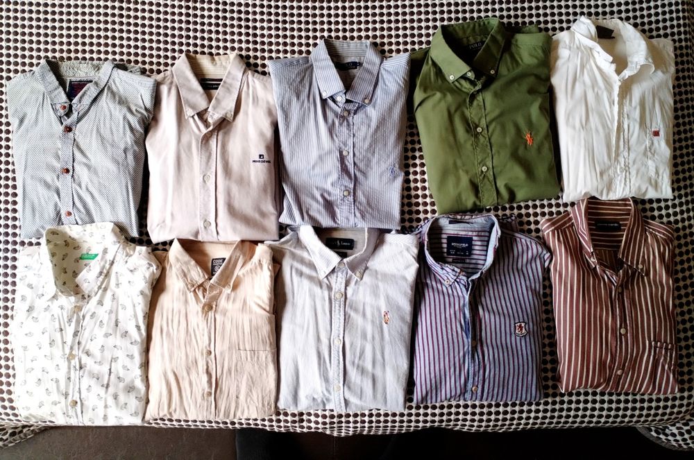 Camisas marca tamanho XL, Ralph L_Cayenne_Benetton_Springfield