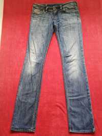 DIESEL 1978 Lowky Jeans Spodnie Damskie Biodrówki W27 L34 Italy Stretc