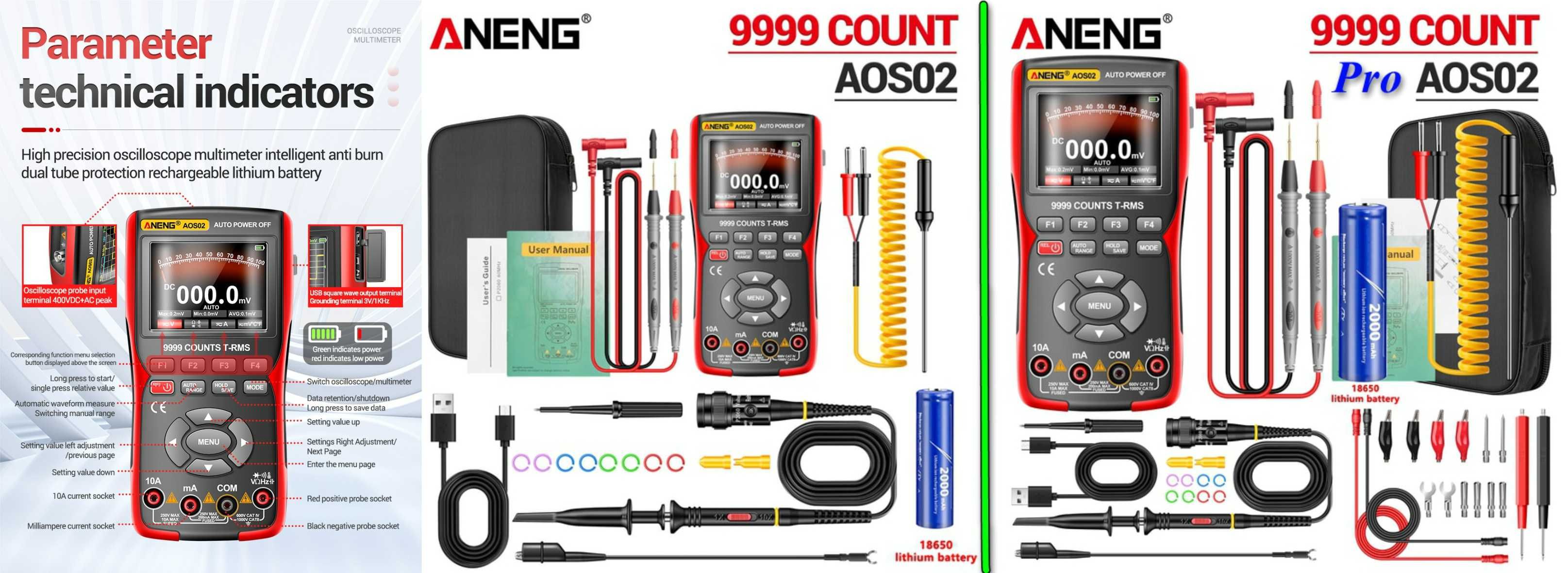Aneng AOS02 AOS03 AOS04 Zoyi ZT701 ZT702 ZT703S тестер генератор осцил