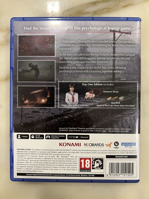Silent Hill F PS5 Day One Edition + Conteúdo Extra